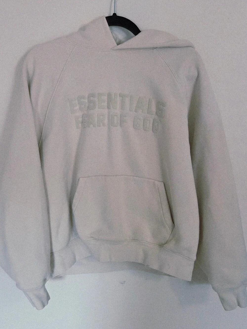 Fear of God Essentials Hoodie 'Eggshell' Men's Size S - Picture 2 of 9